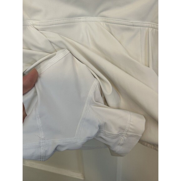 Lululemon Tennis Skort Women 0 White Asymmetrical Layered High Rise Active Skirt - Picture 14 of 15